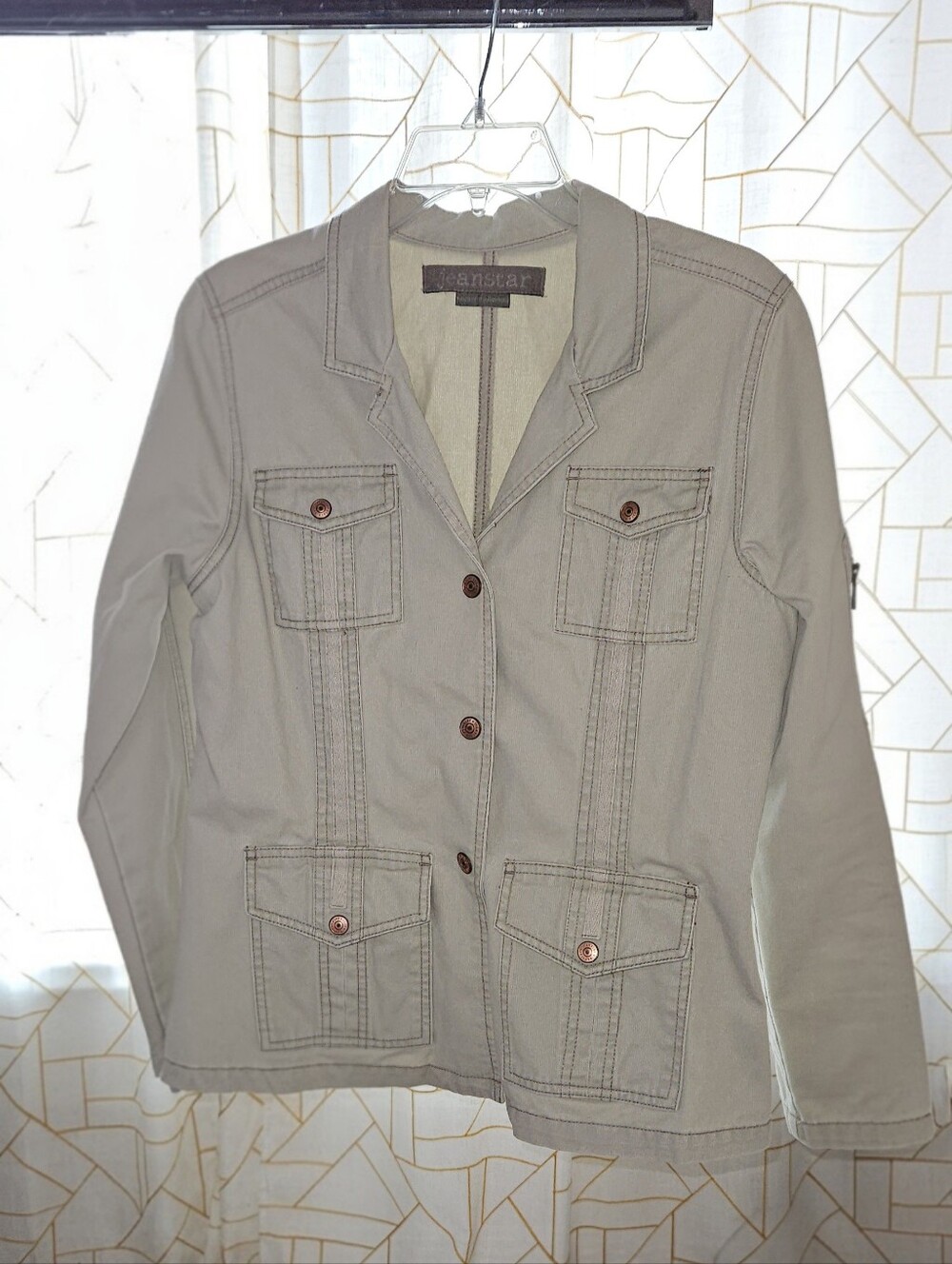 jeanstar Women's Light Tan Utility Jacket